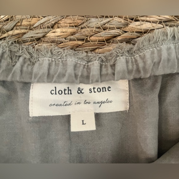 Cloth & Stone Anthropologie size L jumpsuit/romper strapless. - Picture 2 of 7